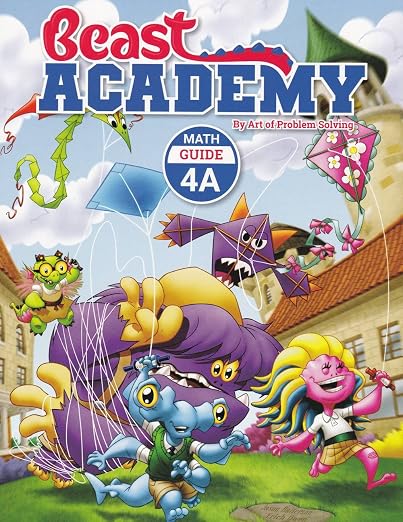 Beast Academy 4Aβ4D Guide and Practice 8-Book Set cover
